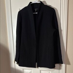 Black Textured Women's lightweight Jacket, size M